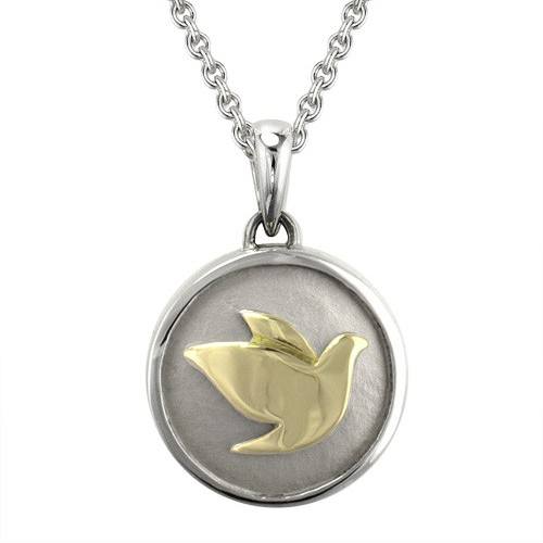 Petite Dove Gold Cremation Pendant